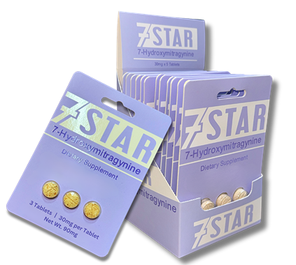 7 Star 7-Hydroxymitragynine Kratom 3 Count Tablet