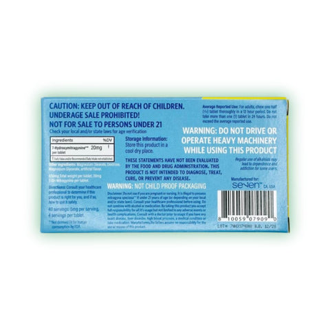 Se7en 7-hydroxymitragynine Chewable Pom Berry Tablet 20mg