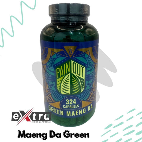 Green Maeng Da Kratom Capsule - PAIN OUT