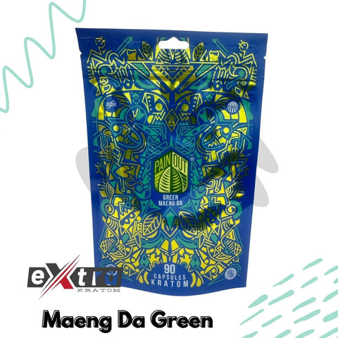 Green Maeng Da Kratom Capsule - PAIN OUT