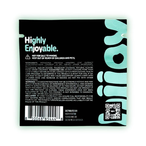 Hijoy 7-Hydroxy with Pseudo Mighty Mint Tablet 25mg