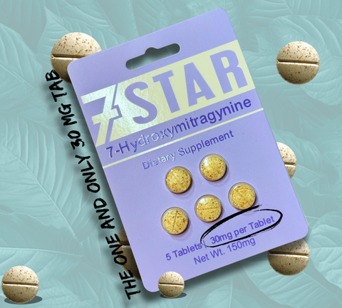 7 Star 7-Hydroxy 30mg 5 Count Tablet ( 1 Blister -5 Tablet )