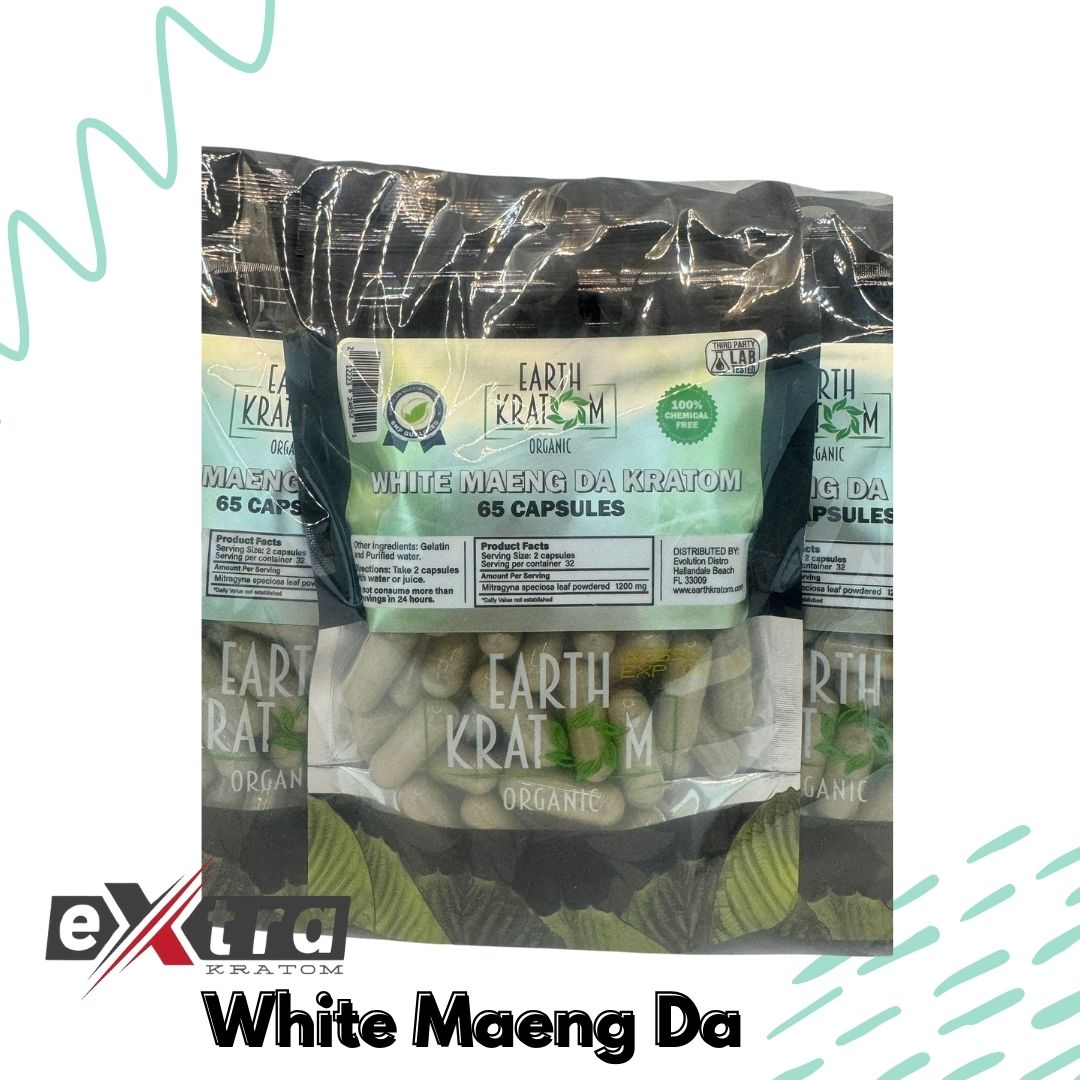 White Maeng Da Capsule - Earth Kratom