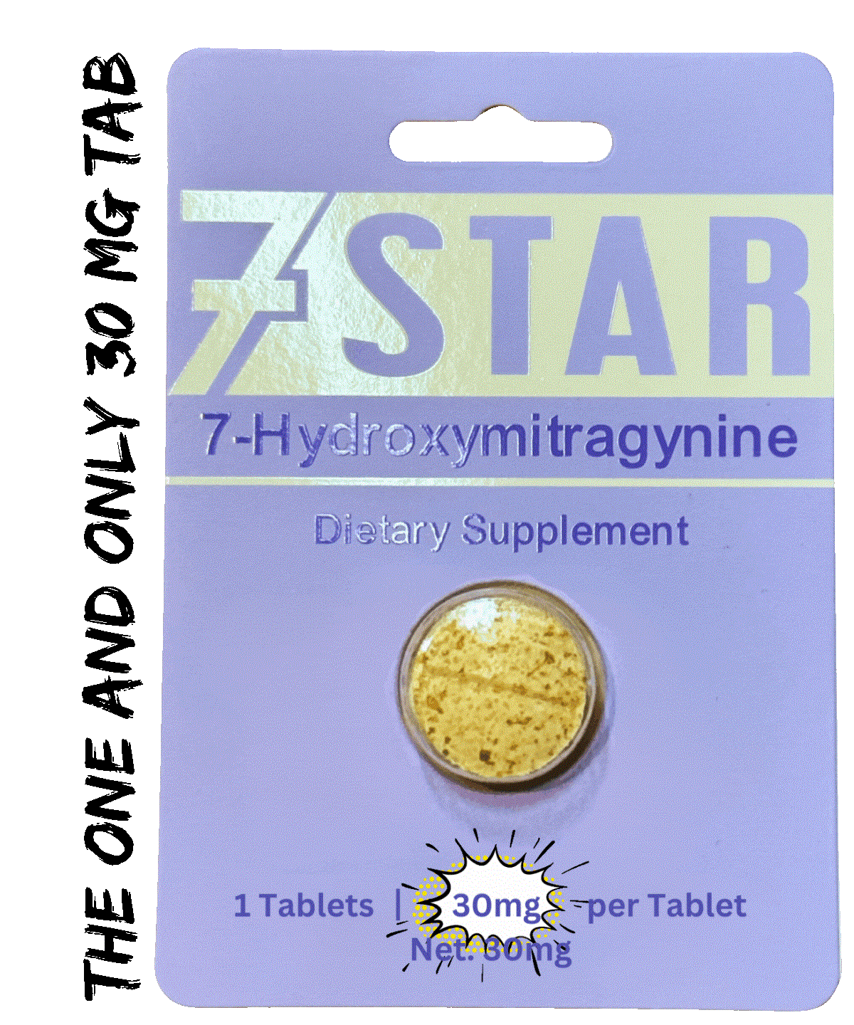 7 Star 7 Hydroxy 30 Mg 1 Count Pack