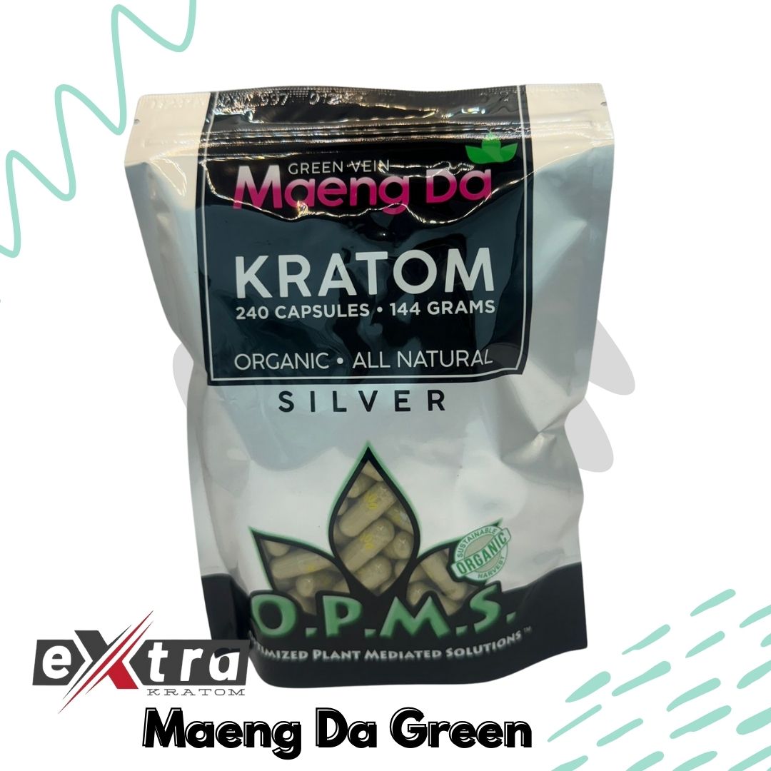 Green Maeng Da Kratom Capsule - OPMS Silver