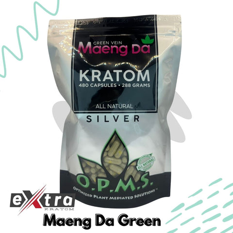 Green Maeng Da Kratom Capsule - OPMS Silver