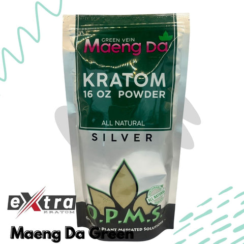 Green Maeng Da Kratom Powder - OPMS Silver