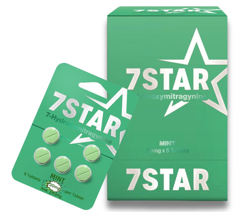 7 Star 7-hydroxymitragynine 5 Count Pack Mint Flavor