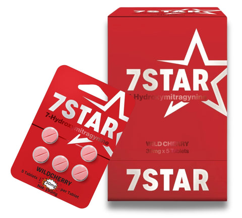 7 Star 7-hydroxymitragynine 5 Count Pack WildBerry Flavor