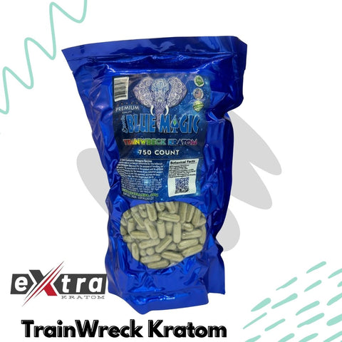 Trainwreck Kratom Capsule - Blue Magic