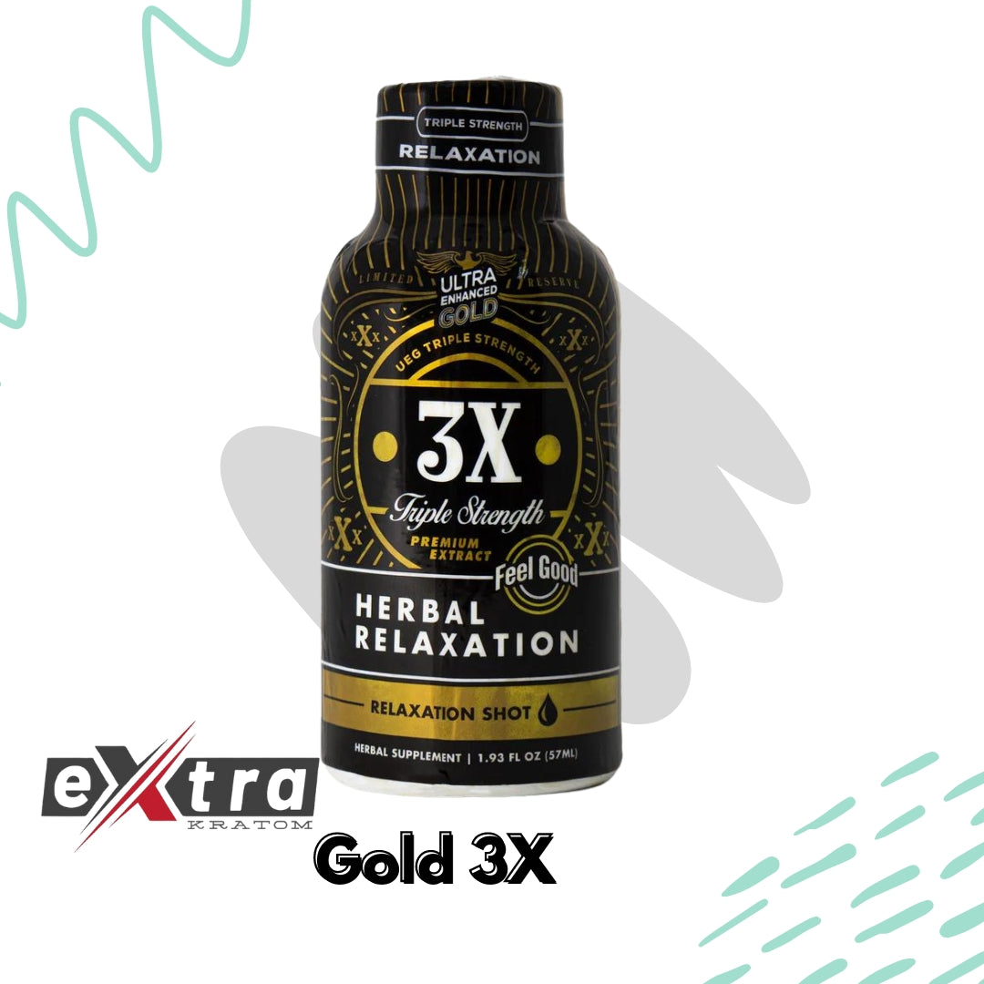 Ultra Enhanced Gold 3X Kratom Liquid Extract Shot