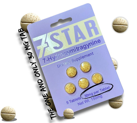 7 Star 7-Hydroxy 30mg 5 Count Tablet ( 1 Blister -5 Tablet )